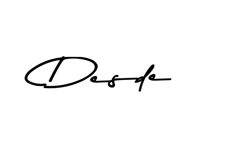 Similarly Asem Kandis PERSONAL USE is the best handwritten signature design. Signature creator online .You can use it as an online autograph creator for name Desde. Desde signature style 9 images and pictures png