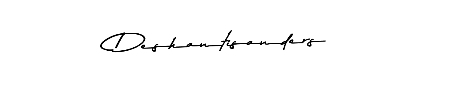 Similarly Asem Kandis PERSONAL USE is the best handwritten signature design. Signature creator online .You can use it as an online autograph creator for name Deshantisanders. Deshantisanders signature style 9 images and pictures png