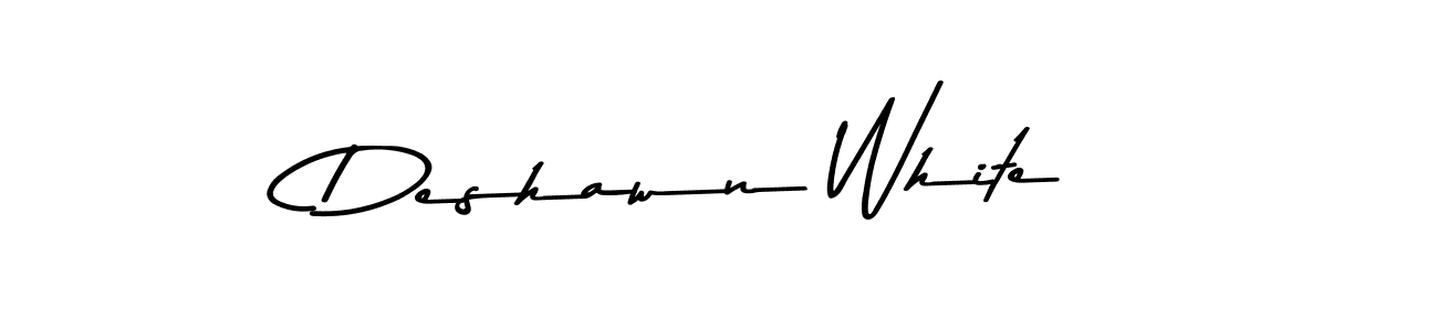 How to make Deshawn White signature? Asem Kandis PERSONAL USE is a professional autograph style. Create handwritten signature for Deshawn White name. Deshawn White signature style 9 images and pictures png