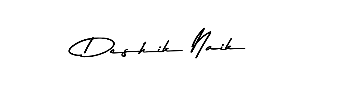 Similarly Asem Kandis PERSONAL USE is the best handwritten signature design. Signature creator online .You can use it as an online autograph creator for name Deshik Naik. Deshik Naik signature style 9 images and pictures png