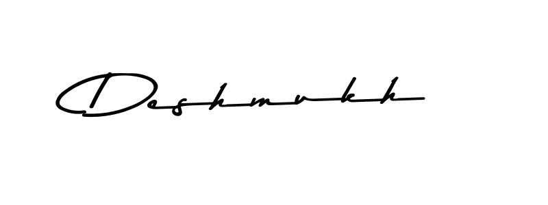 How to make Deshmukh name signature. Use Asem Kandis PERSONAL USE style for creating short signs online. This is the latest handwritten sign. Deshmukh signature style 9 images and pictures png