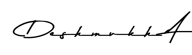 Style your name Deshmukh A with confidence using Asem Kandis PERSONAL USE signature design. Simple, elegant, and ready for immediate document use. Deshmukh A signature style 9 images and pictures png