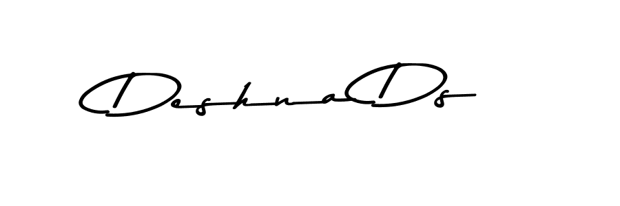 How to make Deshna Ds signature? Asem Kandis PERSONAL USE is a professional autograph style. Create handwritten signature for Deshna Ds name. Deshna Ds signature style 9 images and pictures png