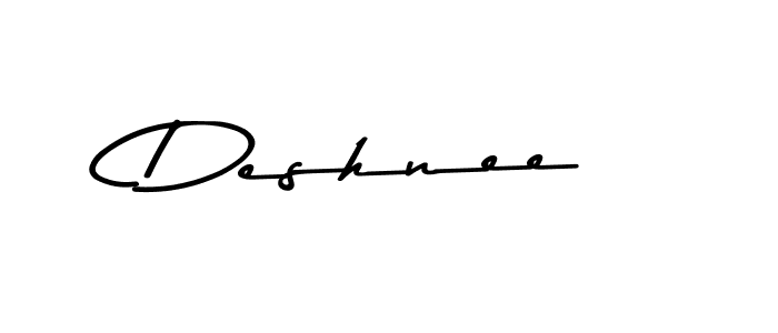 How to make Deshnee name signature. Use Asem Kandis PERSONAL USE style for creating short signs online. This is the latest handwritten sign. Deshnee signature style 9 images and pictures png