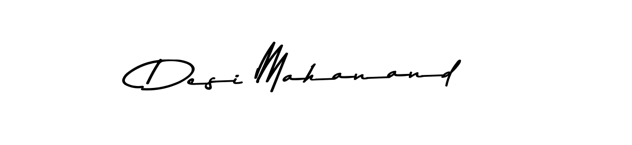 The best way (Asem Kandis PERSONAL USE) to make a short signature is to pick only two or three words in your name. The name Desi Mahanand include a total of six letters. For converting this name. Desi Mahanand signature style 9 images and pictures png