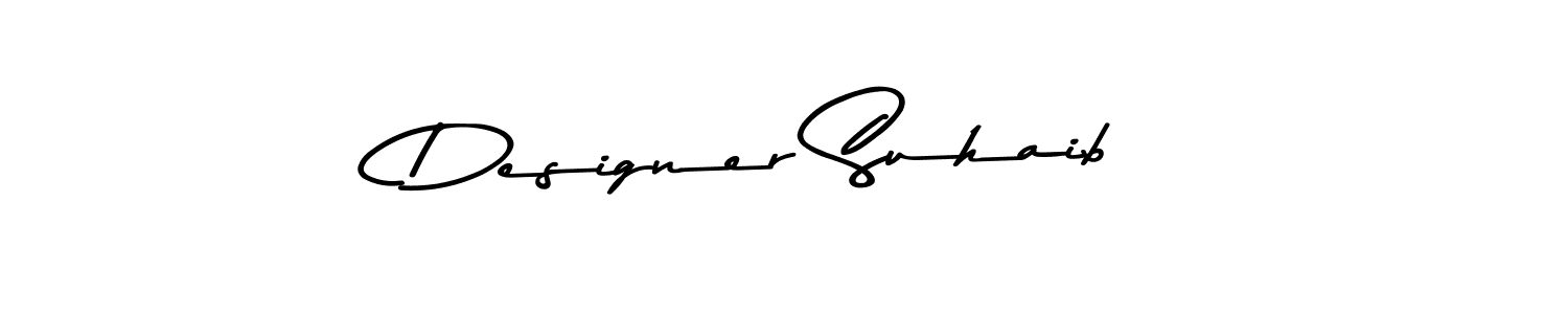 Make a beautiful signature design for name Designer Suhaib. With this signature (Asem Kandis PERSONAL USE) style, you can create a handwritten signature for free. Designer Suhaib signature style 9 images and pictures png