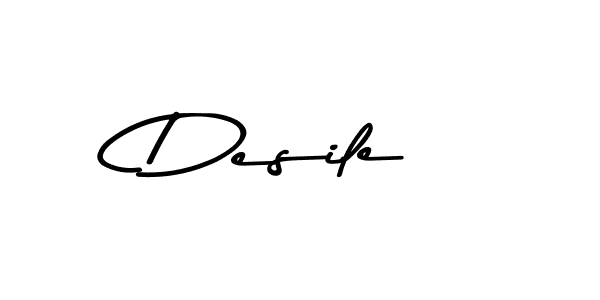 How to make Desile signature? Asem Kandis PERSONAL USE is a professional autograph style. Create handwritten signature for Desile name. Desile signature style 9 images and pictures png