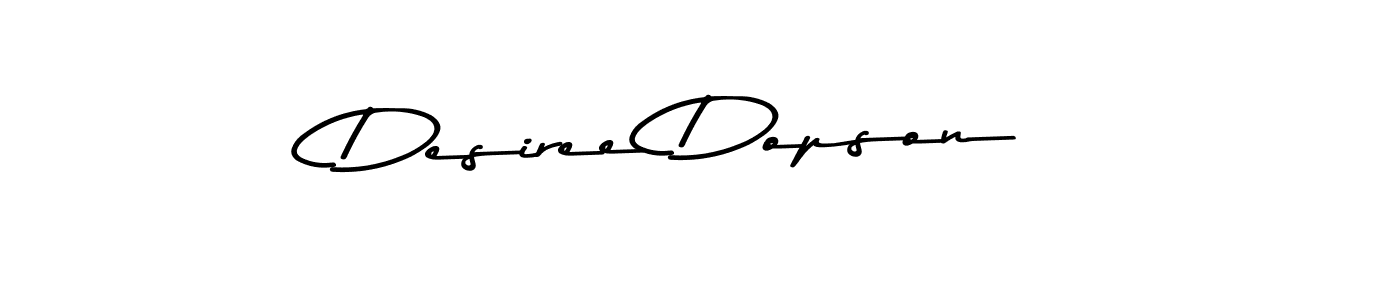 This is the best signature style for the Desiree Dopson name. Also you like these signature font (Asem Kandis PERSONAL USE). Mix name signature. Desiree Dopson signature style 9 images and pictures png