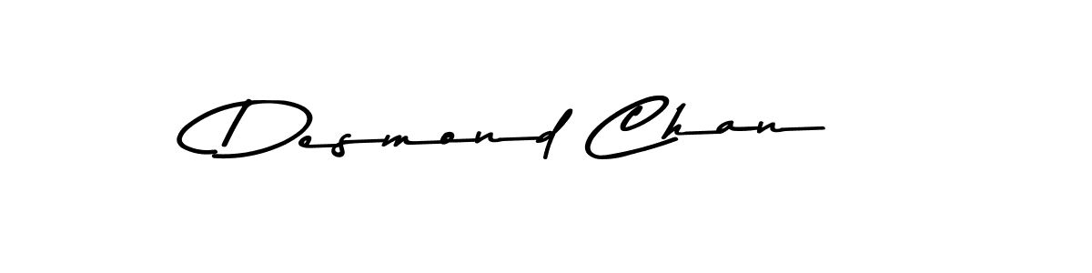 Desmond Chan stylish signature style. Best Handwritten Sign (Asem Kandis PERSONAL USE) for my name. Handwritten Signature Collection Ideas for my name Desmond Chan. Desmond Chan signature style 9 images and pictures png