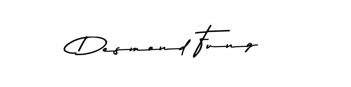 Make a beautiful signature design for name Desmond Fung. With this signature (Asem Kandis PERSONAL USE) style, you can create a handwritten signature for free. Desmond Fung signature style 9 images and pictures png