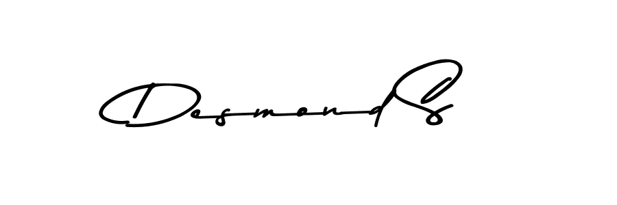 Design your own signature with our free online signature maker. With this signature software, you can create a handwritten (Asem Kandis PERSONAL USE) signature for name Desmond S. Desmond S signature style 9 images and pictures png