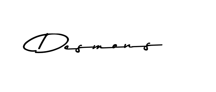 You should practise on your own different ways (Asem Kandis PERSONAL USE) to write your name (Desmons) in signature. don't let someone else do it for you. Desmons signature style 9 images and pictures png