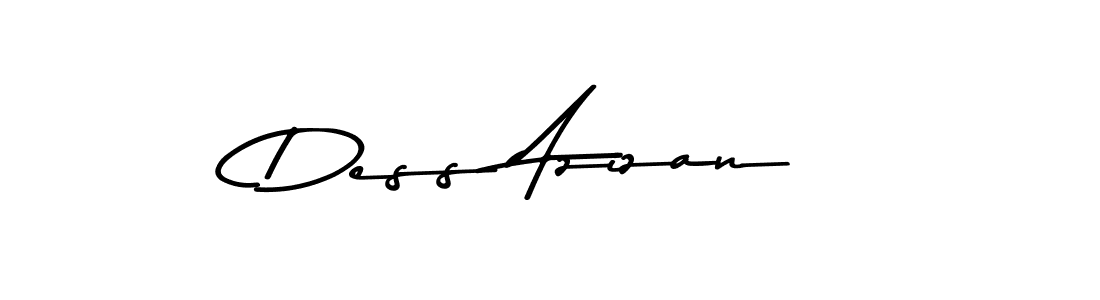 Make a beautiful signature design for name Dess Azizan. With this signature (Asem Kandis PERSONAL USE) style, you can create a handwritten signature for free. Dess Azizan signature style 9 images and pictures png