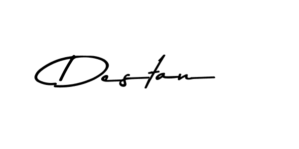 Design your own signature with our free online signature maker. With this signature software, you can create a handwritten (Asem Kandis PERSONAL USE) signature for name Destan. Destan signature style 9 images and pictures png