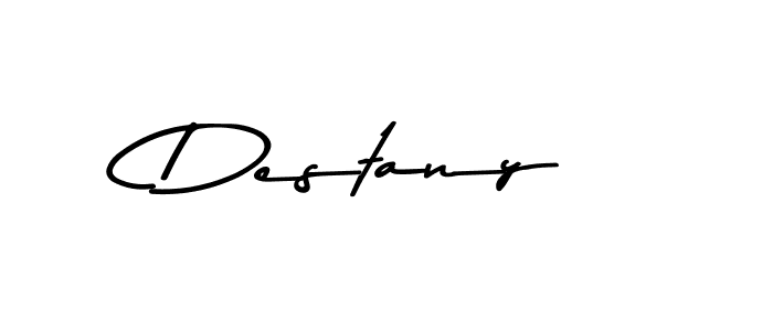 How to make Destany name signature. Use Asem Kandis PERSONAL USE style for creating short signs online. This is the latest handwritten sign. Destany signature style 9 images and pictures png