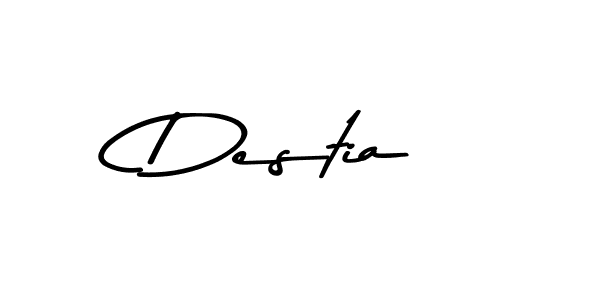 You should practise on your own different ways (Asem Kandis PERSONAL USE) to write your name (Destia) in signature. don't let someone else do it for you. Destia signature style 9 images and pictures png