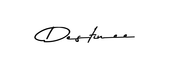 Create a beautiful signature design for name Destinee. With this signature (Asem Kandis PERSONAL USE) fonts, you can make a handwritten signature for free. Destinee signature style 9 images and pictures png