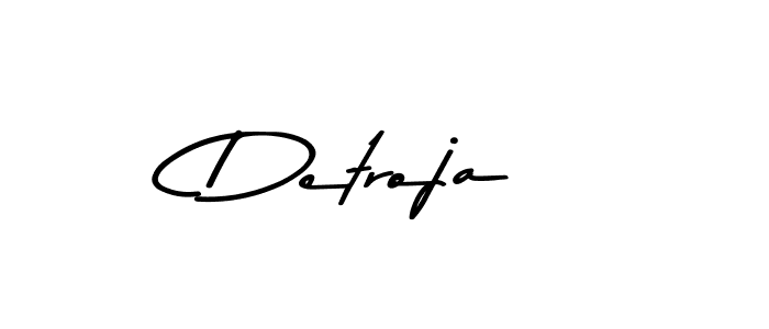 How to make Detroja signature? Asem Kandis PERSONAL USE is a professional autograph style. Create handwritten signature for Detroja name. Detroja signature style 9 images and pictures png