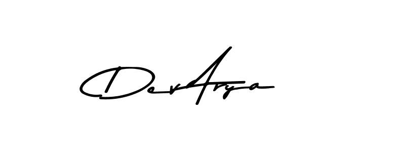 This is the best signature style for the Dev Arya name. Also you like these signature font (Asem Kandis PERSONAL USE). Mix name signature. Dev Arya signature style 9 images and pictures png