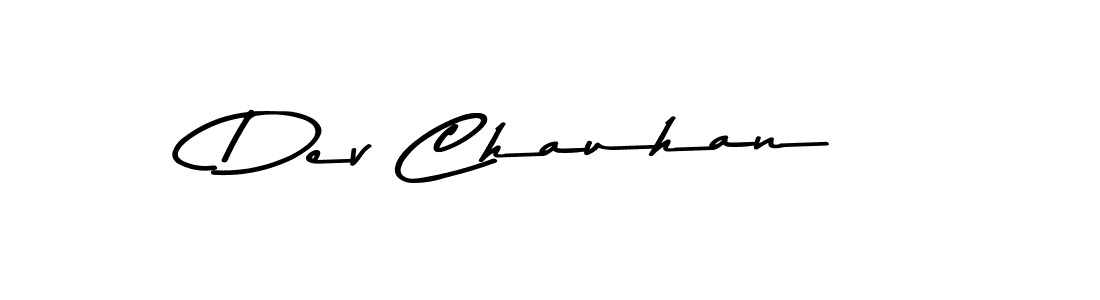 Design your own signature with our free online signature maker. With this signature software, you can create a handwritten (Asem Kandis PERSONAL USE) signature for name Dev Chauhan. Dev Chauhan signature style 9 images and pictures png