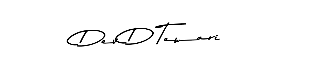 Design your own signature with our free online signature maker. With this signature software, you can create a handwritten (Asem Kandis PERSONAL USE) signature for name Dev D Tewari. Dev D Tewari signature style 9 images and pictures png