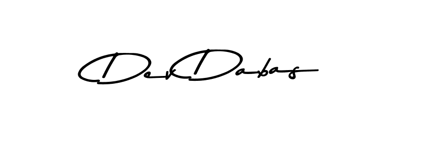 How to make Dev Dabas name signature. Use Asem Kandis PERSONAL USE style for creating short signs online. This is the latest handwritten sign. Dev Dabas signature style 9 images and pictures png