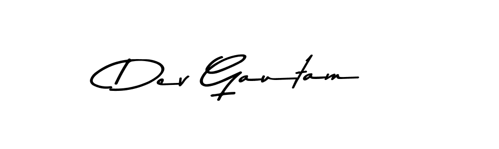Make a beautiful signature design for name Dev Gautam. With this signature (Asem Kandis PERSONAL USE) style, you can create a handwritten signature for free. Dev Gautam signature style 9 images and pictures png