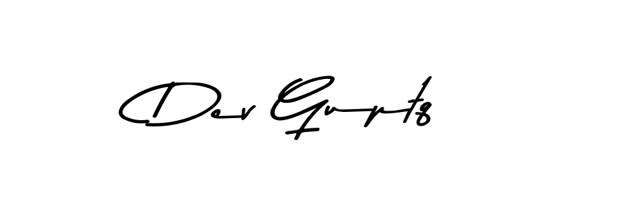 How to make Dev Guptq name signature. Use Asem Kandis PERSONAL USE style for creating short signs online. This is the latest handwritten sign. Dev Guptq signature style 9 images and pictures png