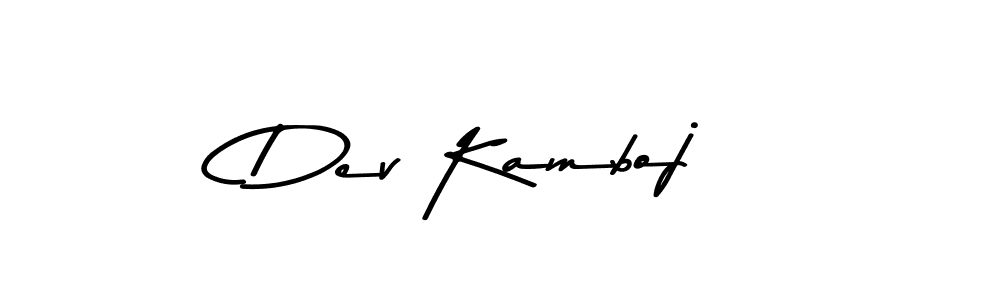 Also You can easily find your signature by using the search form. We will create Dev Kamboj name handwritten signature images for you free of cost using Asem Kandis PERSONAL USE sign style. Dev Kamboj signature style 9 images and pictures png