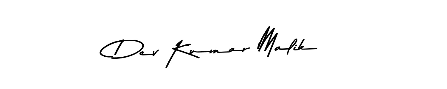 The best way (Asem Kandis PERSONAL USE) to make a short signature is to pick only two or three words in your name. The name Dev Kumar Malik include a total of six letters. For converting this name. Dev Kumar Malik signature style 9 images and pictures png