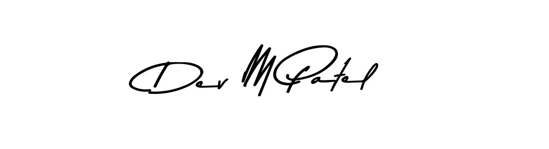 Design your own signature with our free online signature maker. With this signature software, you can create a handwritten (Asem Kandis PERSONAL USE) signature for name Dev M Patel. Dev M Patel signature style 9 images and pictures png