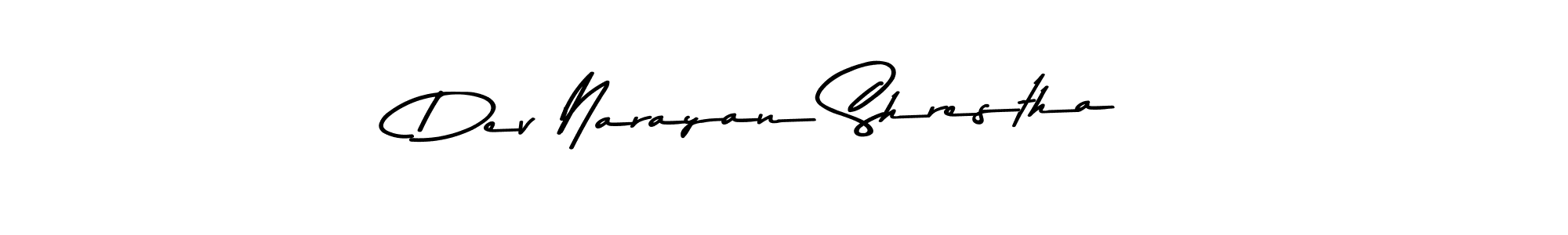 Create a beautiful signature design for name Dev Narayan Shrestha. With this signature (Asem Kandis PERSONAL USE) fonts, you can make a handwritten signature for free. Dev Narayan Shrestha signature style 9 images and pictures png