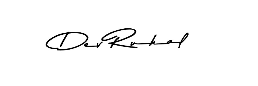 Make a beautiful signature design for name Dev Ruhal. With this signature (Asem Kandis PERSONAL USE) style, you can create a handwritten signature for free. Dev Ruhal signature style 9 images and pictures png