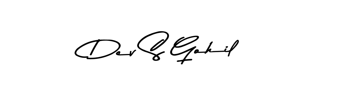 Design your own signature with our free online signature maker. With this signature software, you can create a handwritten (Asem Kandis PERSONAL USE) signature for name Dev S Gohil. Dev S Gohil signature style 9 images and pictures png