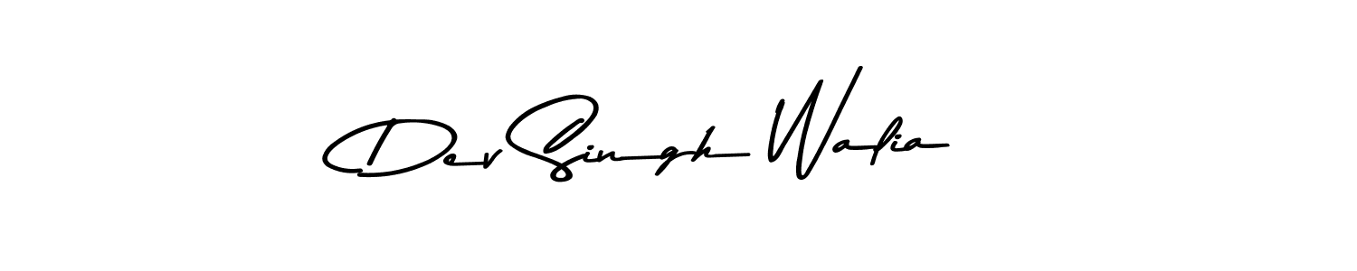Design your own signature with our free online signature maker. With this signature software, you can create a handwritten (Asem Kandis PERSONAL USE) signature for name Dev Singh Walia. Dev Singh Walia signature style 9 images and pictures png