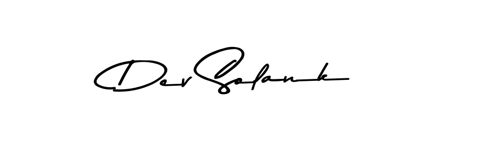 Make a beautiful signature design for name Dev Solank. With this signature (Asem Kandis PERSONAL USE) style, you can create a handwritten signature for free. Dev Solank signature style 9 images and pictures png