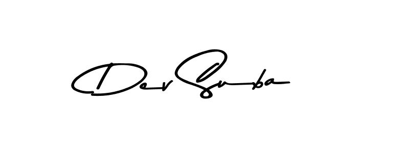 Use a signature maker to create a handwritten signature online. With this signature software, you can design (Asem Kandis PERSONAL USE) your own signature for name Dev Suba. Dev Suba signature style 9 images and pictures png