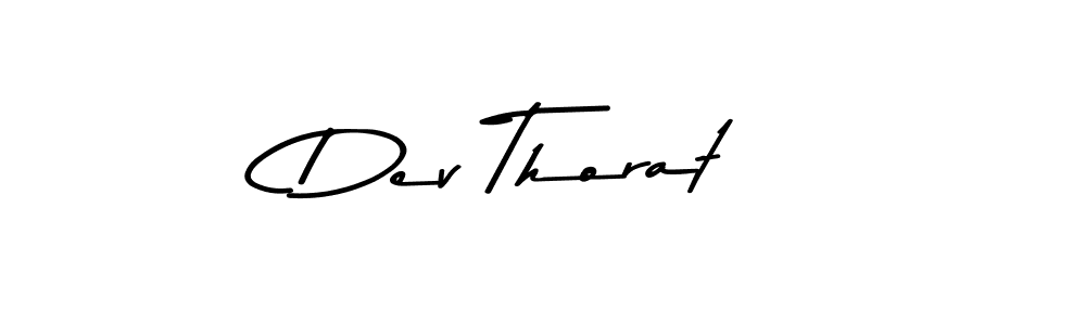 You should practise on your own different ways (Asem Kandis PERSONAL USE) to write your name (Dev Thorat) in signature. don't let someone else do it for you. Dev Thorat signature style 9 images and pictures png