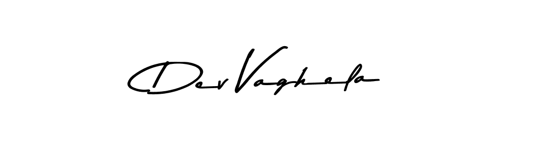 Make a beautiful signature design for name Dev Vaghela. With this signature (Asem Kandis PERSONAL USE) style, you can create a handwritten signature for free. Dev Vaghela signature style 9 images and pictures png