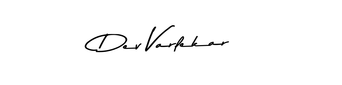 Asem Kandis PERSONAL USE is a professional signature style that is perfect for those who want to add a touch of class to their signature. It is also a great choice for those who want to make their signature more unique. Get Dev Varlekar name to fancy signature for free. Dev Varlekar signature style 9 images and pictures png