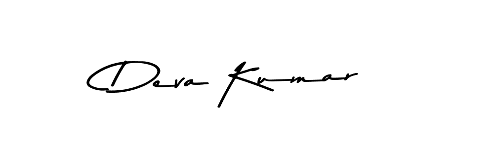 How to make Deva Kumar name signature. Use Asem Kandis PERSONAL USE style for creating short signs online. This is the latest handwritten sign. Deva Kumar signature style 9 images and pictures png