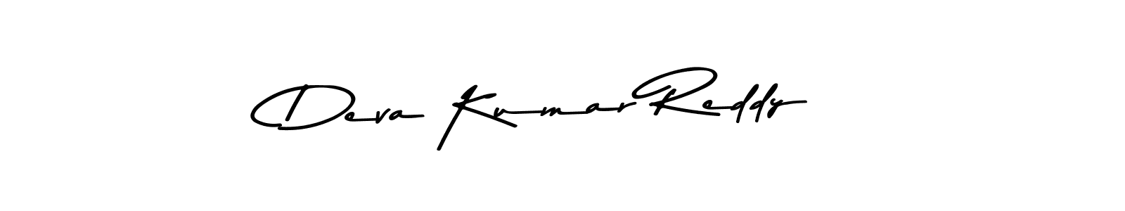 The best way (Asem Kandis PERSONAL USE) to make a short signature is to pick only two or three words in your name. The name Deva Kumar Reddy include a total of six letters. For converting this name. Deva Kumar Reddy signature style 9 images and pictures png