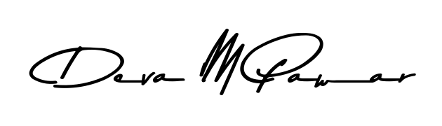 A classic penmanship look for Deva M Pawar. The Asem Kandis PERSONAL USE font brings timeless elegance and confidence to every signed document. Deva M Pawar signature style 9 images and pictures png