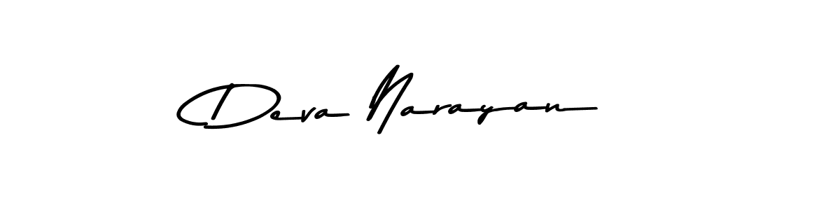 Design your own signature with our free online signature maker. With this signature software, you can create a handwritten (Asem Kandis PERSONAL USE) signature for name Deva Narayan. Deva Narayan signature style 9 images and pictures png