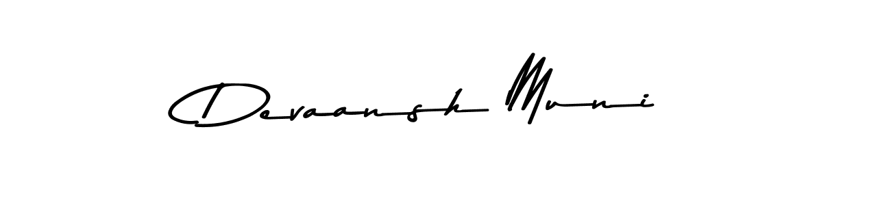 Devaansh Muni stylish signature style. Best Handwritten Sign (Asem Kandis PERSONAL USE) for my name. Handwritten Signature Collection Ideas for my name Devaansh Muni. Devaansh Muni signature style 9 images and pictures png