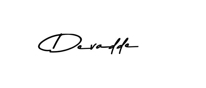 Design your own signature with our free online signature maker. With this signature software, you can create a handwritten (Asem Kandis PERSONAL USE) signature for name Devadde. Devadde signature style 9 images and pictures png