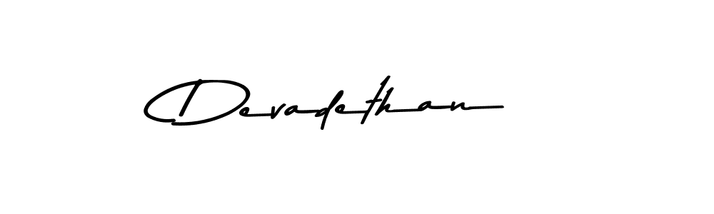 Make a beautiful signature design for name Devadethan. With this signature (Asem Kandis PERSONAL USE) style, you can create a handwritten signature for free. Devadethan signature style 9 images and pictures png