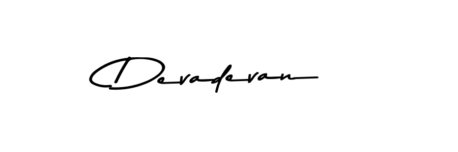 Design your own signature with our free online signature maker. With this signature software, you can create a handwritten (Asem Kandis PERSONAL USE) signature for name Devadevan. Devadevan signature style 9 images and pictures png