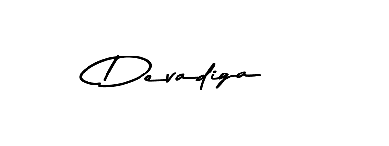 Create a beautiful signature design for name Devadiga. With this signature (Asem Kandis PERSONAL USE) fonts, you can make a handwritten signature for free. Devadiga signature style 9 images and pictures png