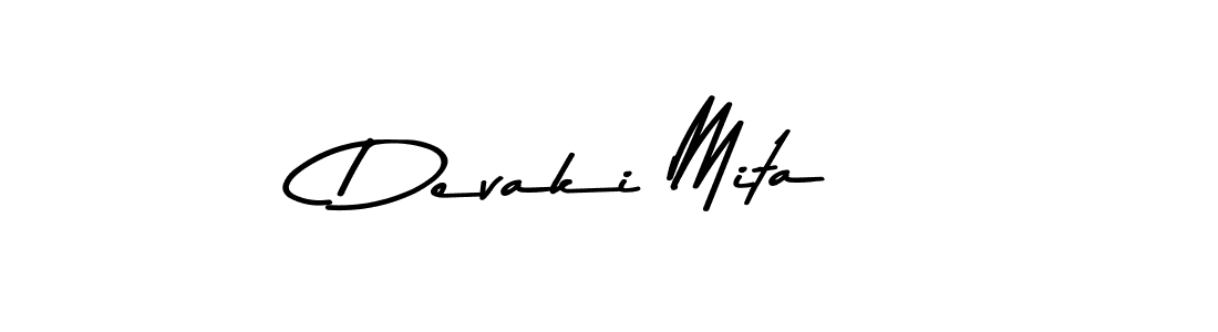 Make a beautiful signature design for name Devaki Mita. With this signature (Asem Kandis PERSONAL USE) style, you can create a handwritten signature for free. Devaki Mita signature style 9 images and pictures png